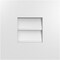 Ekena Millwork Vertical Surface Mount PVC Gable Vent: Non-Functional, w/ 3-1/2"W x 1"P Standard Frame, 12"W x 12"H GVPVE12X1201SN - alternate 1
